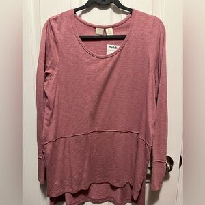 Lucy & Laurel Women's Mauve Long Sleeve Top